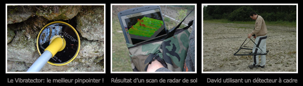 Radar de sol pour la recherche d'or